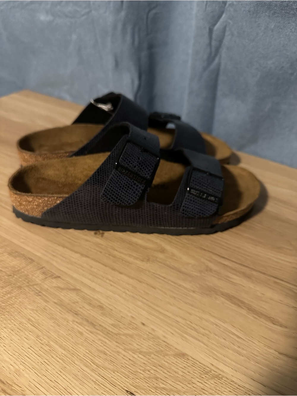 Birkenstock Arizona BS Midnight Birko-Flor Sandals US 8 EU39 Narrow New Box - Picture 4 of 8